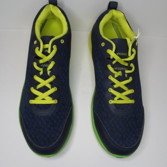 Vionic Python 335/VS025 Navy / Yellow Running Shoes Sneakers - Picture 8 of 10